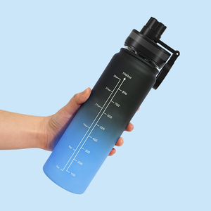 Botella de Agua Deportiva Portátil de 1000 ml con Logotipo Personalizado, Nuevo Diseño para Gimnasio - Product Image 1