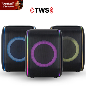 Ma thuật âm thanh duy nhất 8 inch Loa di động TWS Bluetooth khuếch đại âm thanh phổ biến nhỏ gọn RGB màu đèn kệ sách Loa - Product Image 5