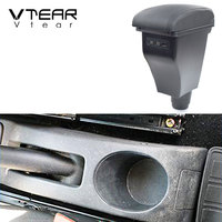 Vdéchirure pour Dacia Renault sandero accessoires de voiture accoudoir en cuir accoudoir boîte de rangement console centrale pièces intérieures automobile