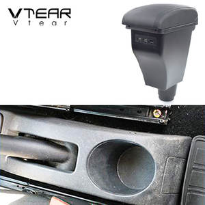 Vtear-Reposabrazos de cuero para coche, caja de almacenamiento para consola central, partes interiores de automóvil, accesorios para Dacia Renault <span class=keywords><strong>sandero</strong></span> - Product Image 3