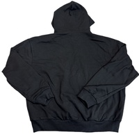 Sweat-shirt à capuche personnalisé en molleton de coton imprimé en 3D sans poches, coupe ample et courte pour hommes