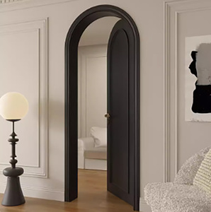 <span class=keywords><strong>Puertas</strong></span> Interiores Personalizables Blancas y Negras con Panel <span class=keywords><strong>de</strong></span> Vidrio y Marco <span class=keywords><strong>de</strong></span> Madera Acabado - Product Image 3