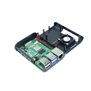 Guscio in ABS curvo monocolore stampato a iniezione per <span class=keywords><strong>Raspberry</strong></span> <span class=keywords><strong>Pi</strong></span> 4a generazione B con ventola e foro GPIO dedicato - Product Image 2