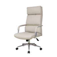 Chaise de bureau exécutive contemporaine en tissu, confortable, avec dossier inclinable, pliable, ergonomique, pour l'étude et l'ordinateur à domicile