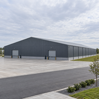 Grande structure en acier pour entrepôt, atelier industriel, bâtiment métallique préfabriqué, construction