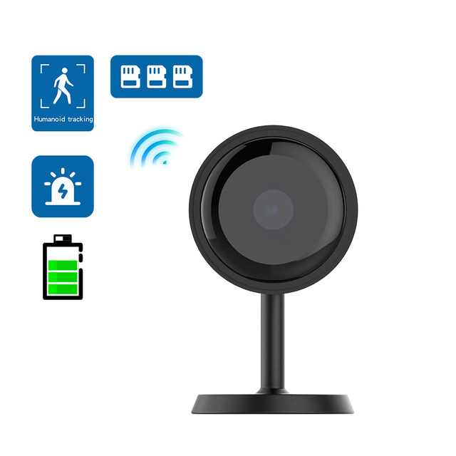 Mini AI Smart Battery WiFi Home Security Camera Wireless Night Vision Human Tracking Network CCTV Camera