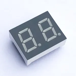 Gray Surface White 2x7 Segment tht 0.4 Inch 7 Segment led Display 2 digit for electric heating appliances