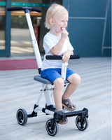 Poussette de bébé compacte de luxe 6 en 1 pliable et portable à une main avec métal et tissu durables pour les voyages en avion des nouveau-nés et des enfants