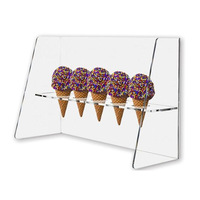 Vitrine à gâteaux en acrylique transparent personnalisée, présentoir de pâtisserie, boîte de rangement avec couleur et logo personnalisés pour gâteaux et biscuits