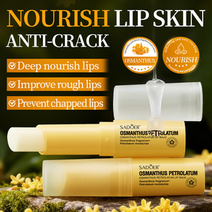 Baume à lèvres OEM Sadoer à l'osmanthus pour une hydratation quotidienne et anti-dessèchement avec formule nourrissante à la <span class=keywords><strong>vaseline</strong></span> 2,7g - Product Image 1