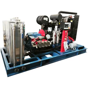High pressure water gun cleaning machine water jet dealer malaysia for the inner wall of hot pipes in tube-type heat exchangers