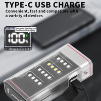 Lampe torche LED fluorescente EDC de nouvelle conception avec lumière latérale à autonomie de 25 heures, corde et chargement USB pour le travail en extérieur
