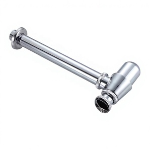 <span class=keywords><strong>Siphon</strong></span> de lavabo en alliage de zinc, kit de tuyau de vidange mural dissimulé pour salle de bain, <span class=keywords><strong>siphon</strong></span> en P pour évier - Product Image 5