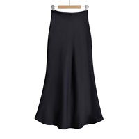 Jupe longue sirène taille haute en satin pour femme, élégante, coupe ajustée, jupe longue queue de poisson, jupe de soirée, vente en gros, fabricant sur mesure