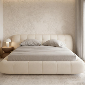 <span class=keywords><strong>Letto</strong></span> Sospeso Moderno Minimalista in Legno Chiaro con Illuminazione a LED Integrata, Design a Basso Profilo per Camera <span class=keywords><strong>da</strong></span> <span class=keywords><strong>Letto</strong></span> Contemporanea - Product Image 5