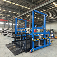Plateforme de chargement mobile hydraulique pour camions 1600x2000mm, élévateur portable 2 tonnes avec hauteur de levage de 1700mm