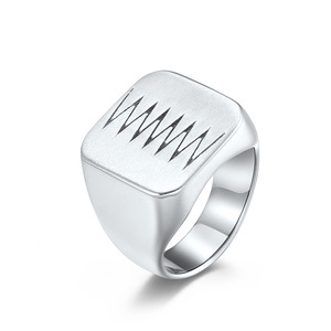 yunnique minimalist style matte finish men's <b>titanium</b> steel <b>ring</b> with repair function for cracks, suitable for ever - Product Image 4