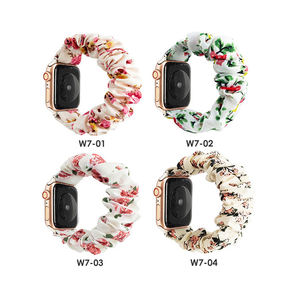 <span class=keywords><strong>Bracelet</strong></span> en tissu élastique doux à fleurs pour <span class=keywords><strong>Apple</strong></span> <span class=keywords><strong>Watch</strong></span>, pour filles et femmes, 38 mm, 40 mm, 42 mm, 44 mm, 45 mm - Product Image 2
