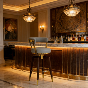 <span class=keywords><strong>Tabouret</strong></span> <span class=keywords><strong>de</strong></span> <span class=keywords><strong>bar</strong></span> pivotant <span class=keywords><strong>de</strong></span> luxe moderne |   Chaise <span class=keywords><strong>de</strong></span> <span class=keywords><strong>bar</strong></span> en bois <span class=keywords><strong>vert</strong></span> <span class=keywords><strong>olive</strong></span> et gris avec accents en acier inoxydable pour <span class=keywords><strong>bar</strong></span> haut <span class=keywords><strong>de</strong></span> gamme et îlot <span class=keywords><strong>de</strong></span> cuisine - Product Image 2