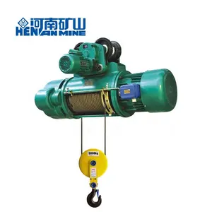 Kuangyuan 브랜드 CD형 10 톤 와이어 로프 오버 헤드 크레인 용 전기 호이스트