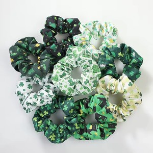 Achetez des accessoires pour la fête de la Saint-Patrick : bandeaux extensibles pour cheveux, attaches pour queue de cheval, attaches pour cheveux en forme de trèfle <span class=keywords><strong>porte</strong></span>-bonheur irlandais, attaches pour cheveux en forme de trèfle vert, chouchous pour cheveux. - Product Image 6