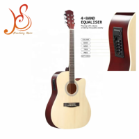 Customizable 41 Inch Multi Colorful Wooden Stringed Musical Instruments Electrical Guitar with 4-Band Equalizer