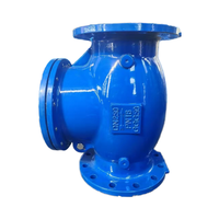 Válvula de Retención Rotativa Estándar Británico HanQian H44T/X/H, Hierro Dúctil GGG50, Conexión de Brida de 8 Pulgadas, ASME B16.25, Cierre de Agua