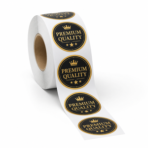 Impresión personalizada de pegatinas resistentes a los rayos UV, impermeables, en rollo, etiquetas con logotipo - Product Image 1