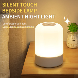 Lampe de table pour bébé avec télécommande tactile sans fil rechargeable par type-C, à intensité variable, avec température de couleur LED à 3 couleurs, <span class=keywords><strong>veilleuse</strong></span> - Product Image 3