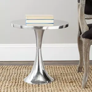 Modern Luxury Acrylic Side Table For Living Room Bedroom And Patio - Sleek Pedestal Design