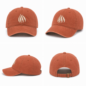 Cappello da papà in peluche con ricamo piatto, in twill di cotone tinto in pigmento, corona morbida, fibbia in rame dorato, per tutte le stagioni, per proprietari di marchi - Ordine di prova - Product Image 2