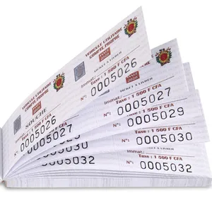 Perforated line Security event ticket with hologram strip