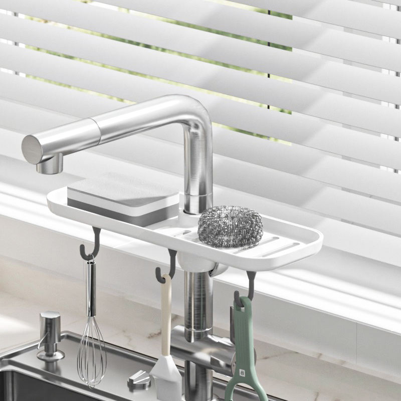 sponge holder with hooks