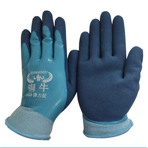 Guantes de Trabajo de Nitrilo Copper Bull A398 8 # Tapete Antideslizante, Resistente a la Abrasión, Impermeable y Antipolvo para Uso en Talleres de Construcción - Product Image 1