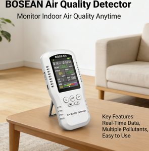 Moniteur de qualité de l'air Aectec, CO2, CO, PM2.5, HCHO, TVOC, température, <span class=keywords><strong>humidité</strong></span>, détecteur de qualité de l'air domestique avec capteurs réels - Product Image 5
