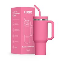 Bouteille d'eau isotherme en acier inoxydable de conception moderne Hong Ling, gobelet isotherme sous vide, tasse, flacon, poignée personnalisée