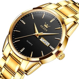 Olevs 6898 <span class=keywords><strong>Orologio</strong></span> <span class=keywords><strong>da</strong></span> <span class=keywords><strong>Polso</strong></span> Moda Business di Marca, Colore Blu, per Uomo, al Quarzo, Impermeabile, in Acciaio Inossidabile, Luminoso - Product Image 1