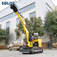 Mini-excavatrice sur chenilles SDLOT / Moteur électrique Laidong certifié CE EURO5 EPA Haute Efficacité Livraison Gratuite pour la Construction