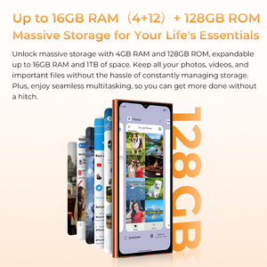Teléfono Inteligente Oukitel 4G de 6.88 Pulgadas, 5150mAh, Android 16, Pantalla Dual, 4+128GB, Cámara Principal de 64MP, Oukitel C72 - Product Image 5