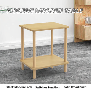 Table basse convertible de luxe en bois, style nordique moderne, pour salon, mobilier de maison, prix de gros - Product Image 2