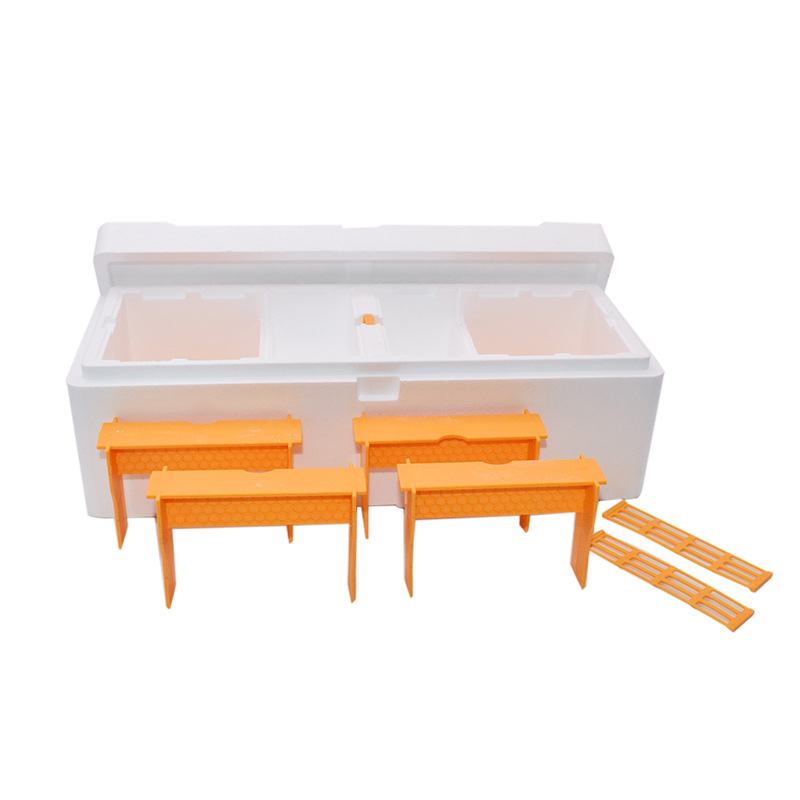 High Strength EPS Double Nuc Boxes Polystyrene Two Bee Queen Rearing Mating Nucs
