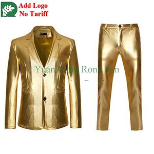 Traje de <span class=keywords><strong>2</strong></span> Piezas con Lentejuelas para Hombre, Chaquetas Ajustadas de Lujo para Baile de Graduación - Product Image 4