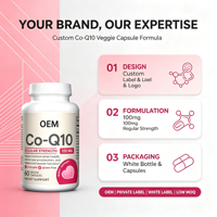 CoQ10 Softgels Max-Absorption Coenzyme Q10 Active Soin Cardiaque Énergie Cellulaire Antioxydant Complément Alimentaire 60 Gélules