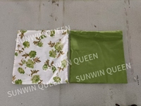 7 pièces rideaux à motif végétal avec housse de coussin écologique 100% polyester style américain toutes saisons pour salon
