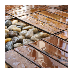 SHENGCHENG Prix d'usine en gros Dalles de terrasse en bois massif carbonisé emboîtables pour extérieur, carreaux de sol DIY 30*30*2.3 - Product Image 1