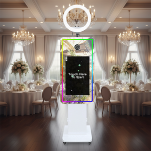 Machine photomaton à écran tactile LCD de 21,5 pouces pour mariage, fête, selfie, appareil <span class=keywords><strong>photo</strong></span> reflex numérique, miroir magique, photomaton, entrepôt américain - Product Image 1