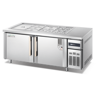 Vente flash : Vitrine à salade en acier inoxydable 304, saladette, bar à salades, cuisine