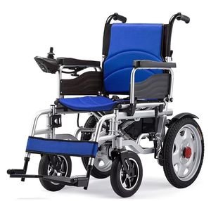 Kursi roda elektrik biru untuk penyandang cacat - Product Image 1