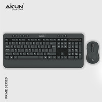 Aikun BT7500X Slim sans fil pour combo 5.0 et 2.4 GHz, ultra fin, prêt pour Windows, prêt pour le bureau, connecte 4 appareils, commutation facile