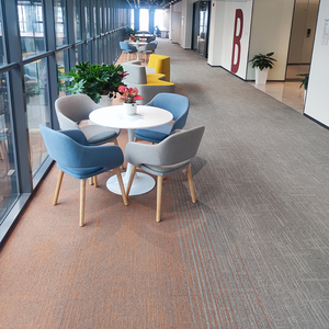 Tùy chỉnh chất lượng cao hiện đại sang trọng văn phòng Thảm gạch lát sàn 50x50 Nylon nhà thương mại sử dụng Non-Slip PET thân thiện - Product Image 3
